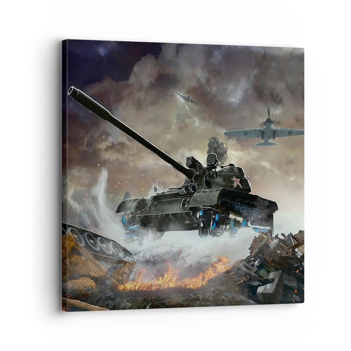 Obraz na plátne - Bitka je hrozná a krásna - 30x30 cm