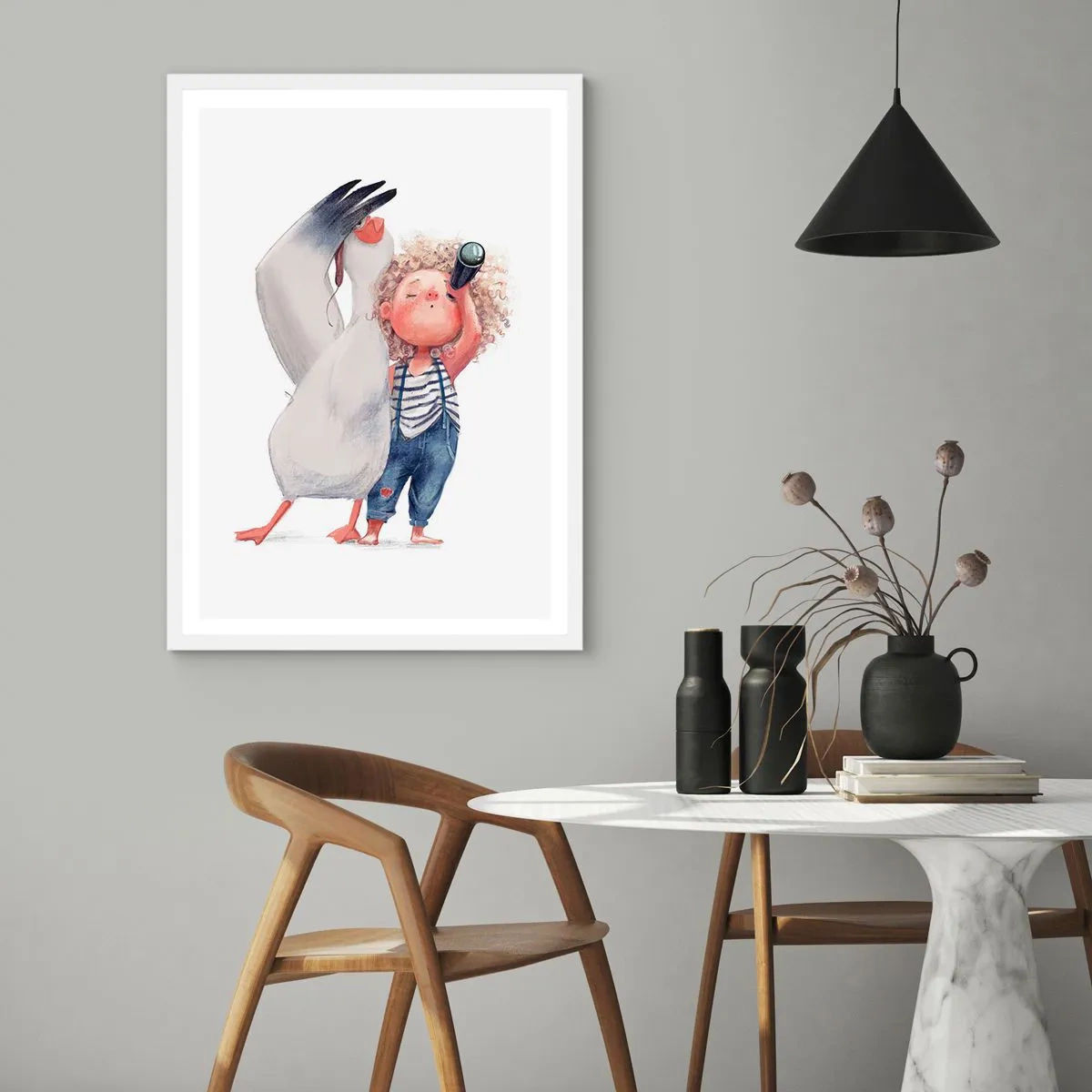 Plagát v bielom ráme - Plán na skvelú cestu - 70x100 cm