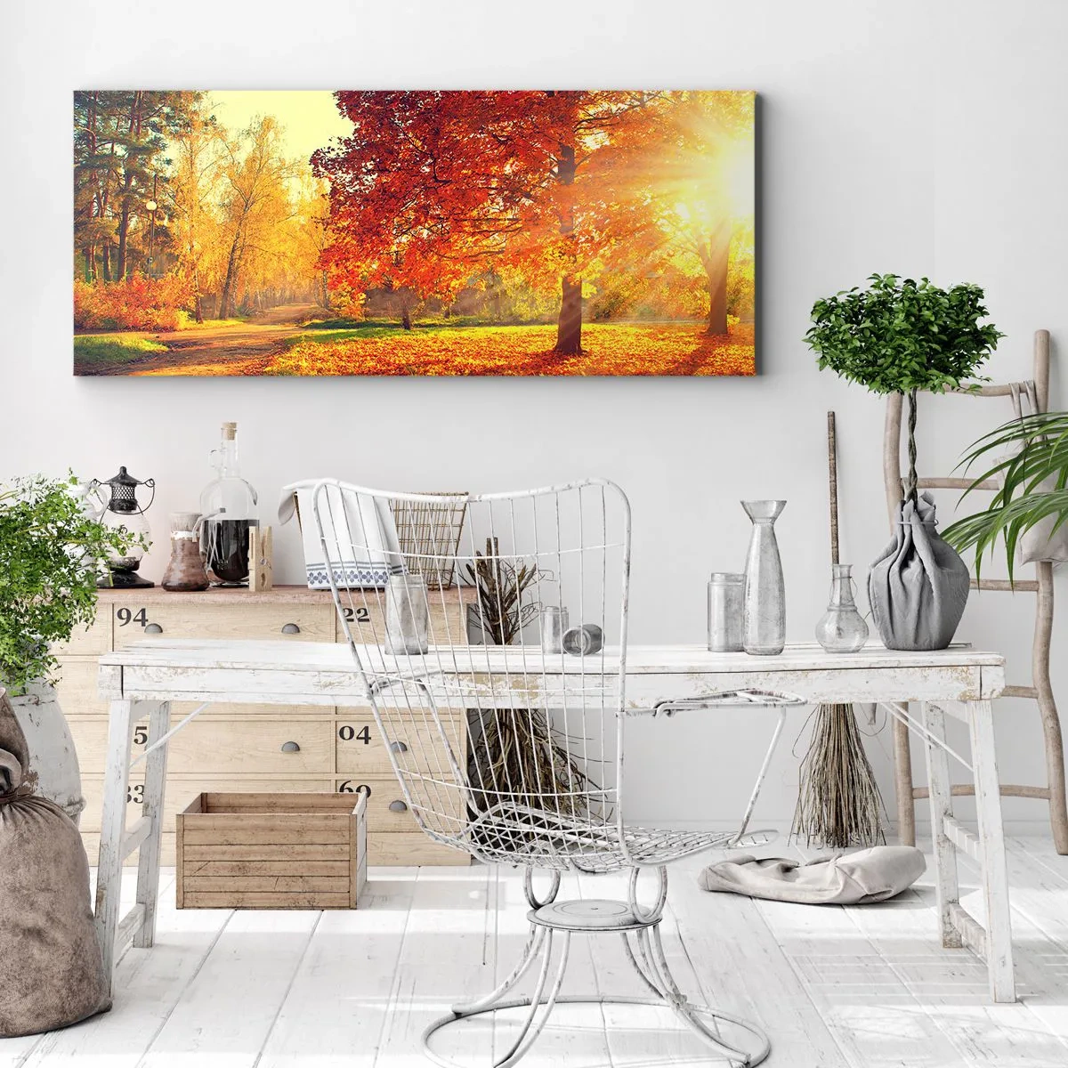 Obraz na plátne - Červené je krásne - 100x40 cm