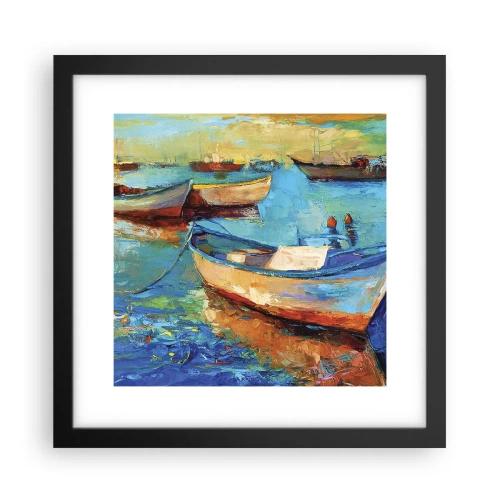 Plagát v čiernom ráme - V južnom zálive - 30x30 cm