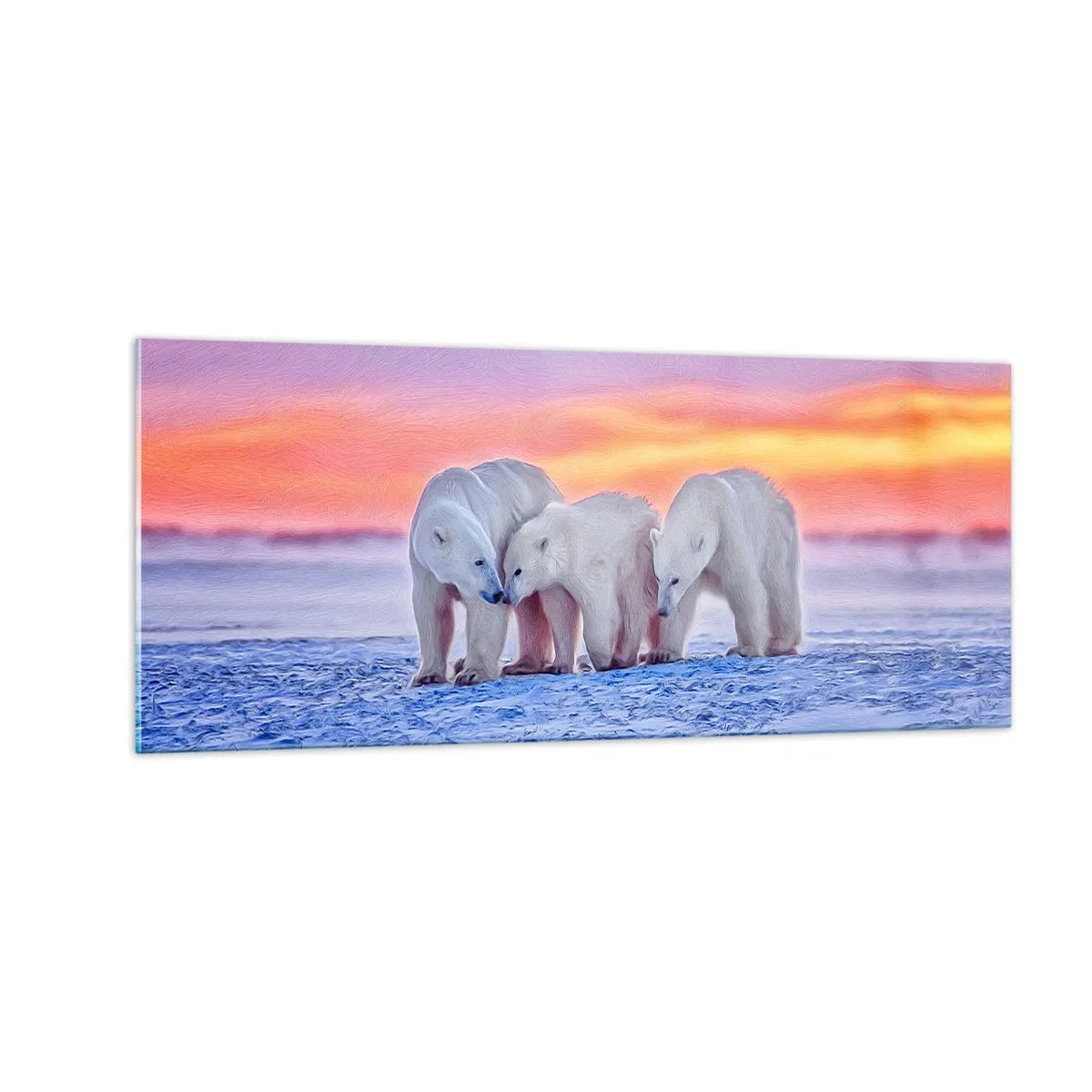 Obraz na skle - Stačí rodinné teplo - 100x40 cm