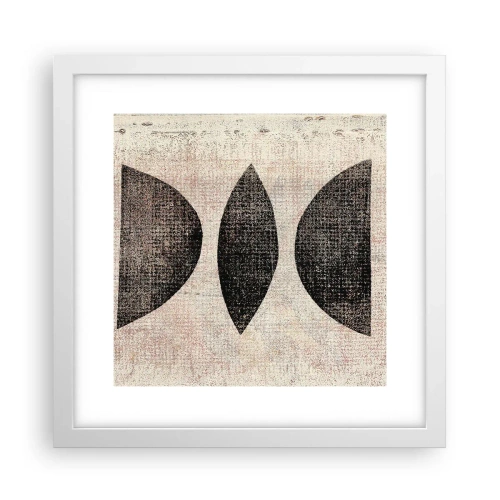 Plagát v bielom ráme - Etnická abstrakcia - 30x30 cm