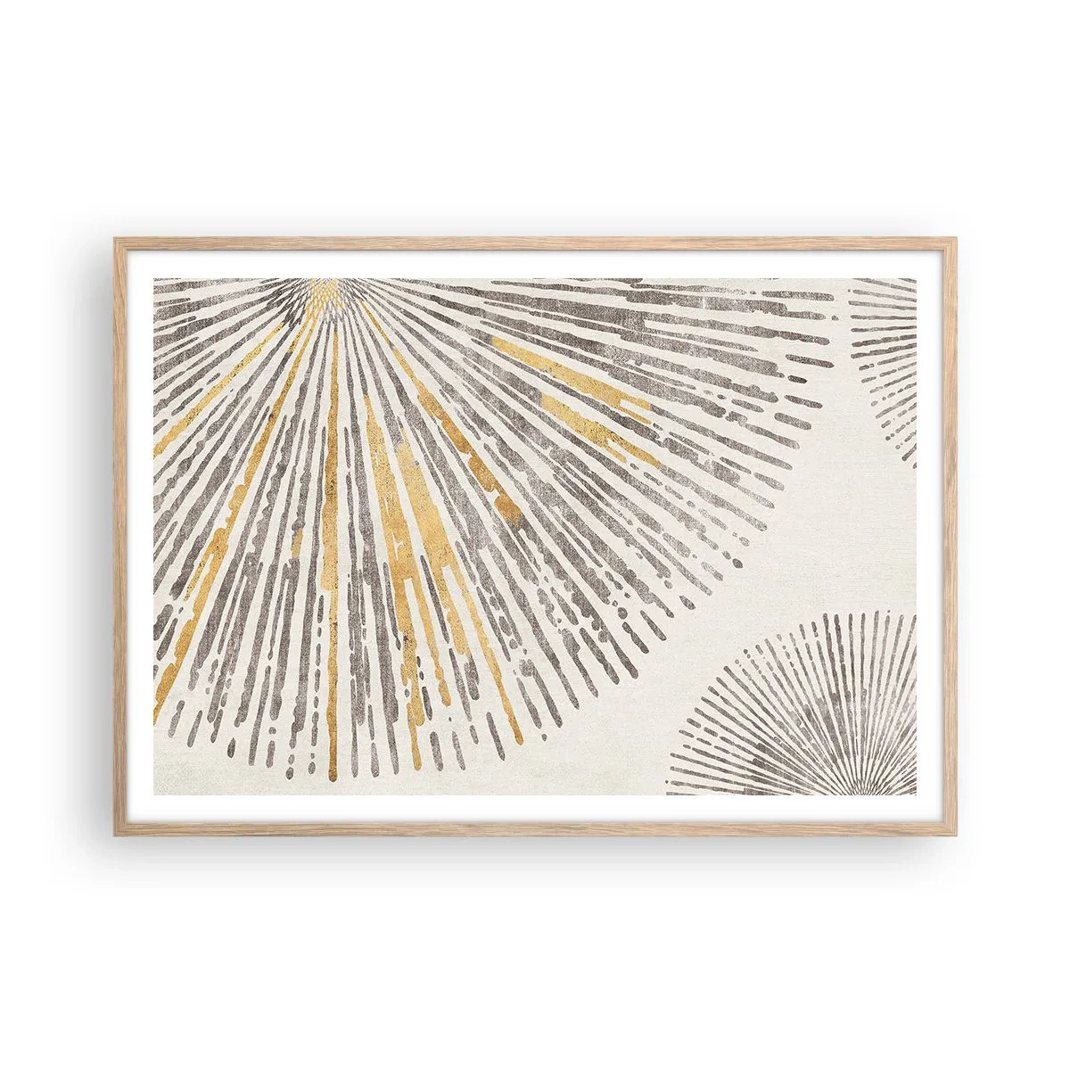 Plagát v ráme zo svetlého duba - Krása lúča - 100x70 cm