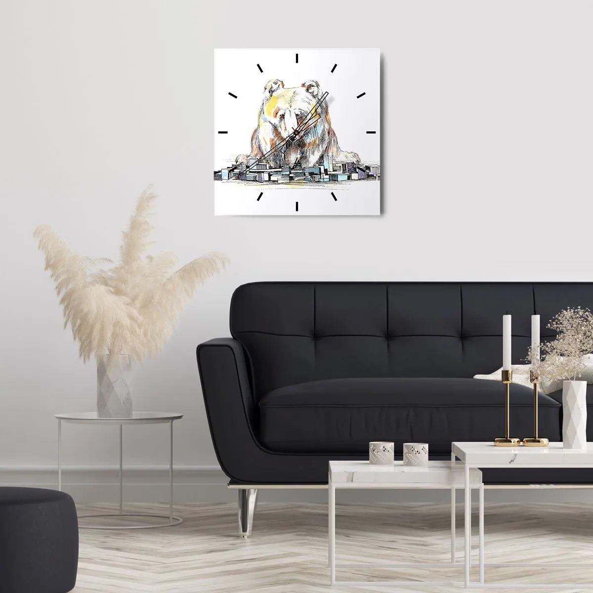 Nástenné hodiny - Ako sa dá takto žiť? - 30x30 cm