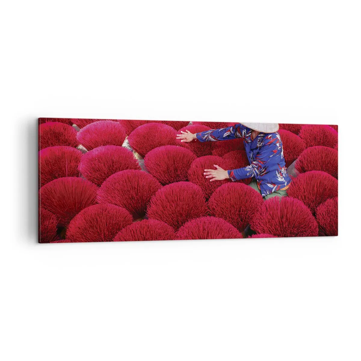 Obraz na plátne - Na ryžovom poli - 140x50 cm