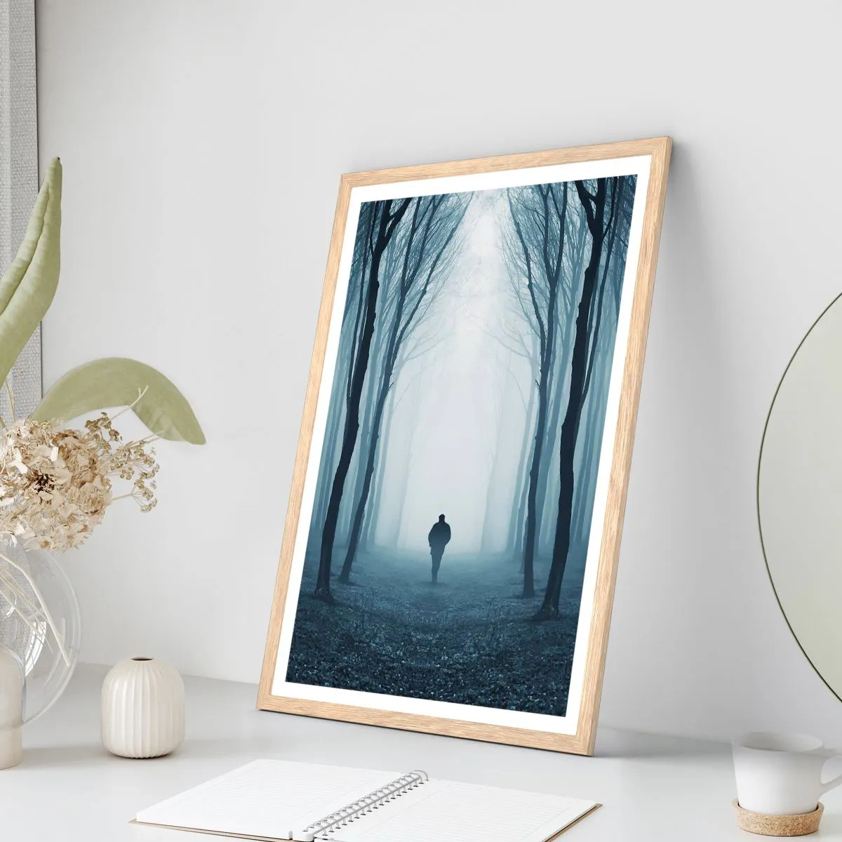 Plagát v ráme zo svetlého duba - A všetko jednoduché a jasné - 50x70 cm