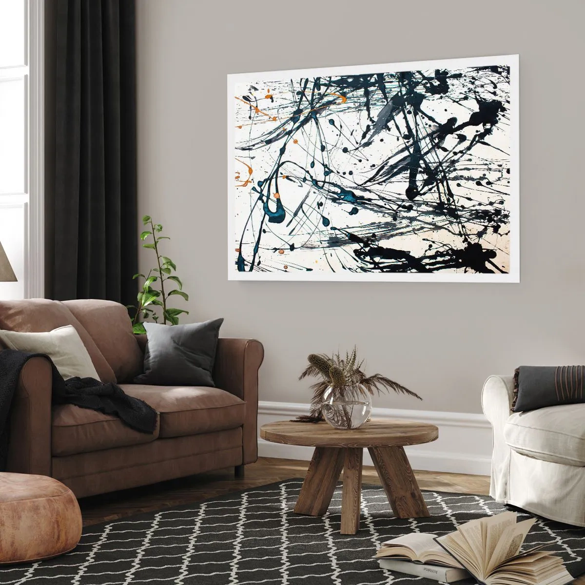 Plagát - Expresionistická abstrakcia - 100x70 cm