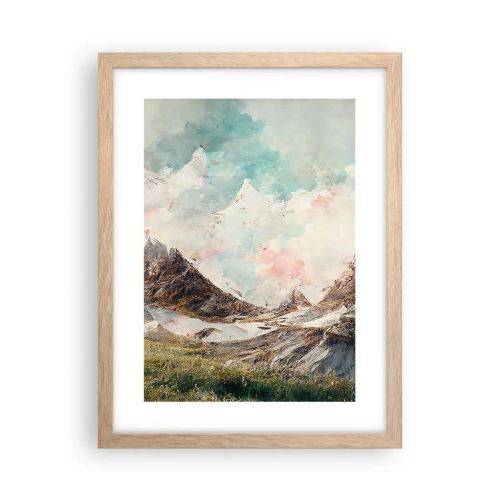Plagát v ráme zo svetlého duba - Skalné čepele - 30x40 cm