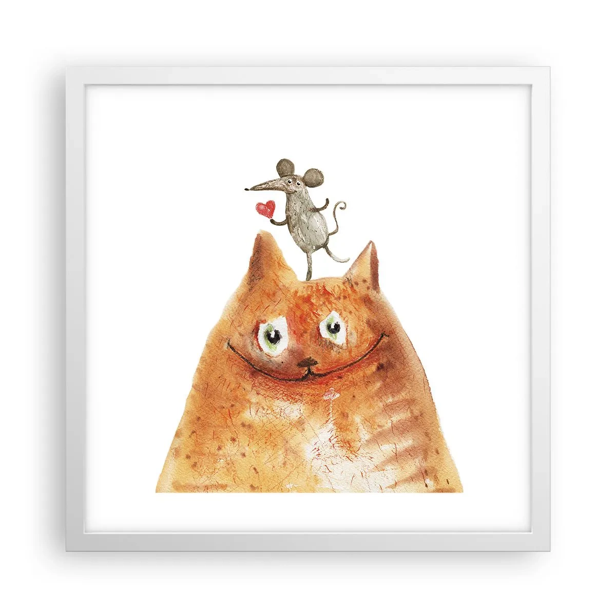 Plagát v bielom ráme - Paradoxy lásky - 40x40 cm