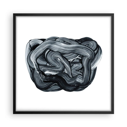 Plagát v čiernom ráme - Nie je to tak jednoduché - 50x50 cm