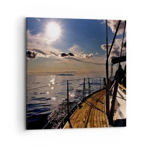 Obraz na plátne - Plavba smerom k slnku - 70x70 cm