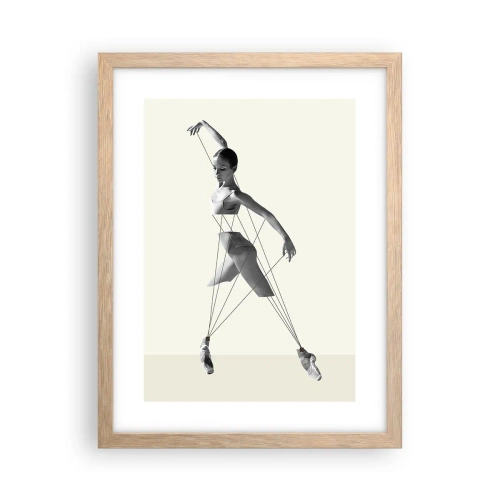 Plagát v ráme zo svetlého duba - V divadle sveta - 30x40 cm