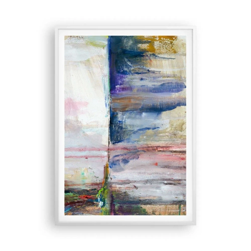Plagát v bielom ráme - Farebné dojmy a asociácie - 70x100 cm