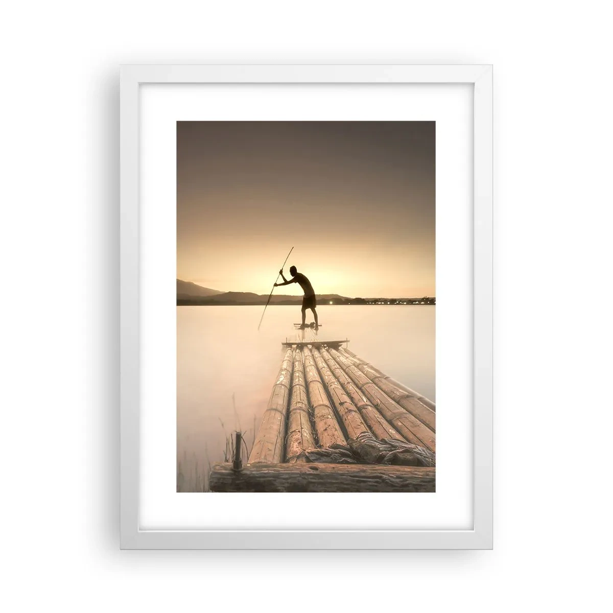 Plagát v bielom ráme - Pred odpočinkom - 30x40 cm