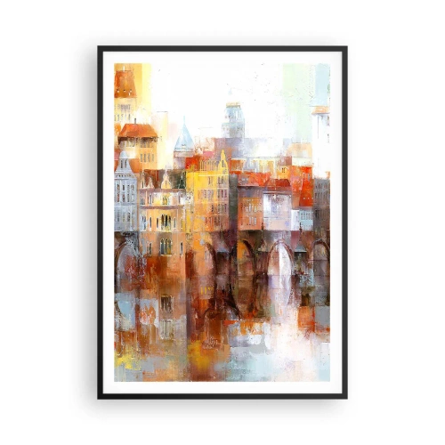 Plagát v čiernom ráme - Pod mostom je tiež krásne - 70x100 cm