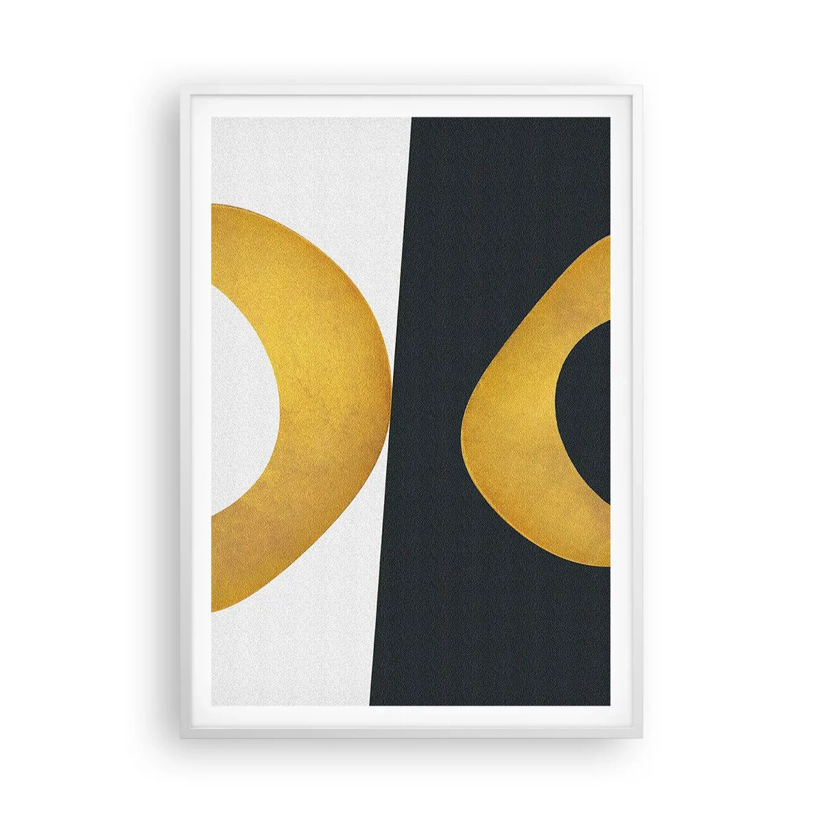 Plagát v bielom ráme - Po prvé: zlato - 70x100 cm