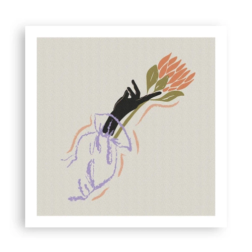 Plagát - Sesterský dotyk - 60x60 cm