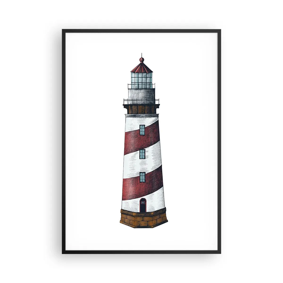 Plagát v čiernom ráme - Vždy na stráži - 70x100 cm