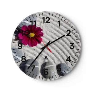 Nástenné hodiny - Energia a pokoj magického kruhu prírody - 30x30 cm