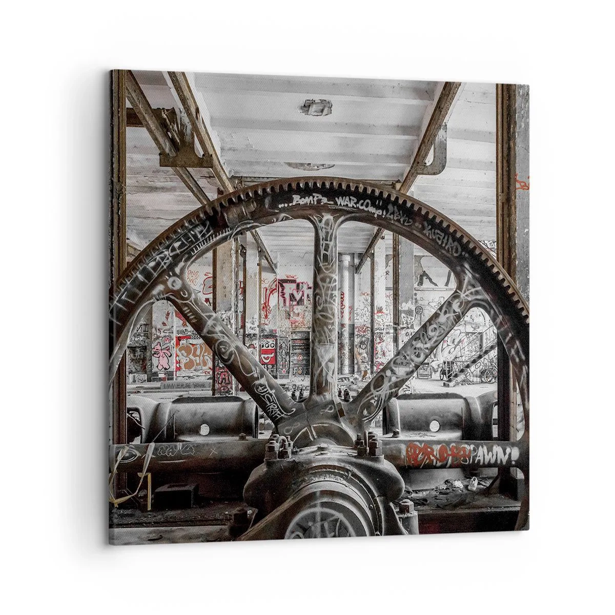 Obraz na plátne - Tajný život továrne - 50x50 cm