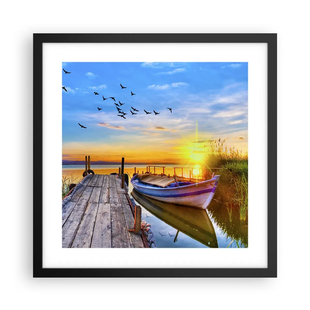 Plagát v čiernom ráme - Dovidenia, do zajtrajška - 40x40 cm