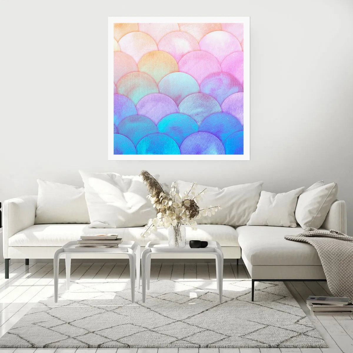 Plagát - Perleťová šupina - 60x60 cm