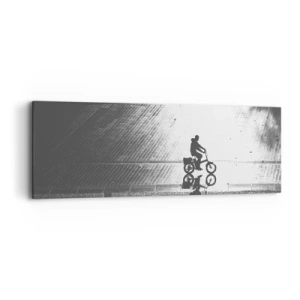 Obraz na plátne - Dopredu, cez mesto - 90x30 cm