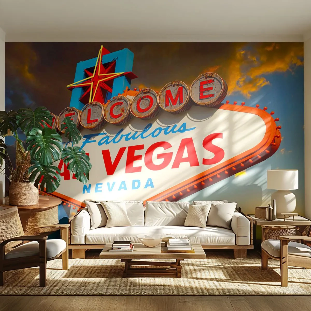Samolepiaca Fototapeta Deluxe Sticker - Po úsmev osudu - Cestuje, Las Vegas, Mesto - 400x280 cm