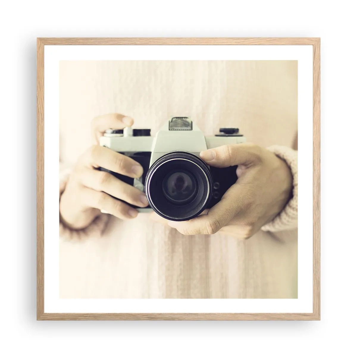 Plagát v ráme zo svetlého duba - Pre viac informácií… - 60x60 cm