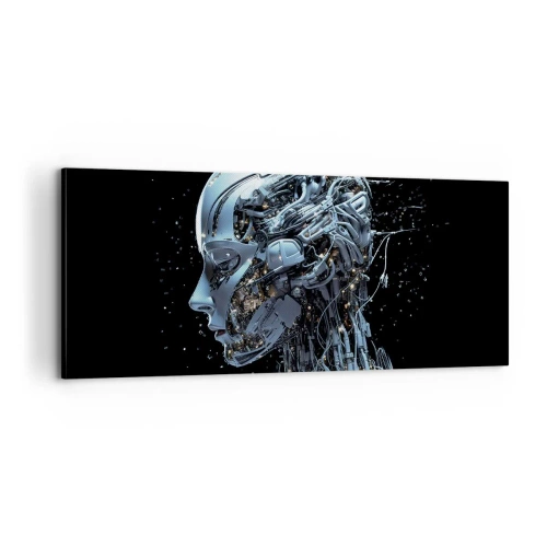 Obraz na plátne - Technológia je žena - 100x40 cm