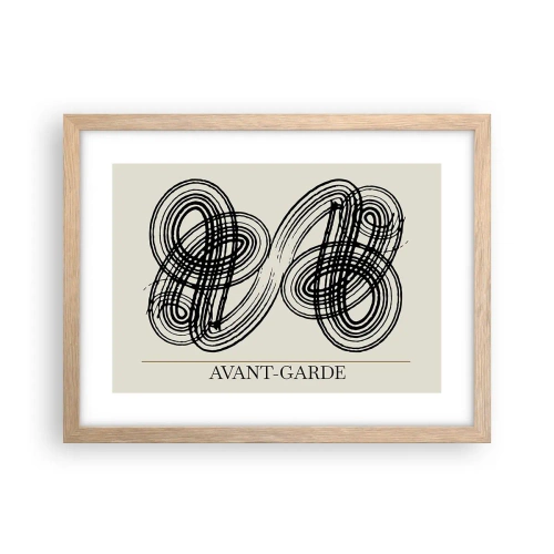 Plagát v ráme zo svetlého duba - Vyšlo to spontánne - 40x30 cm