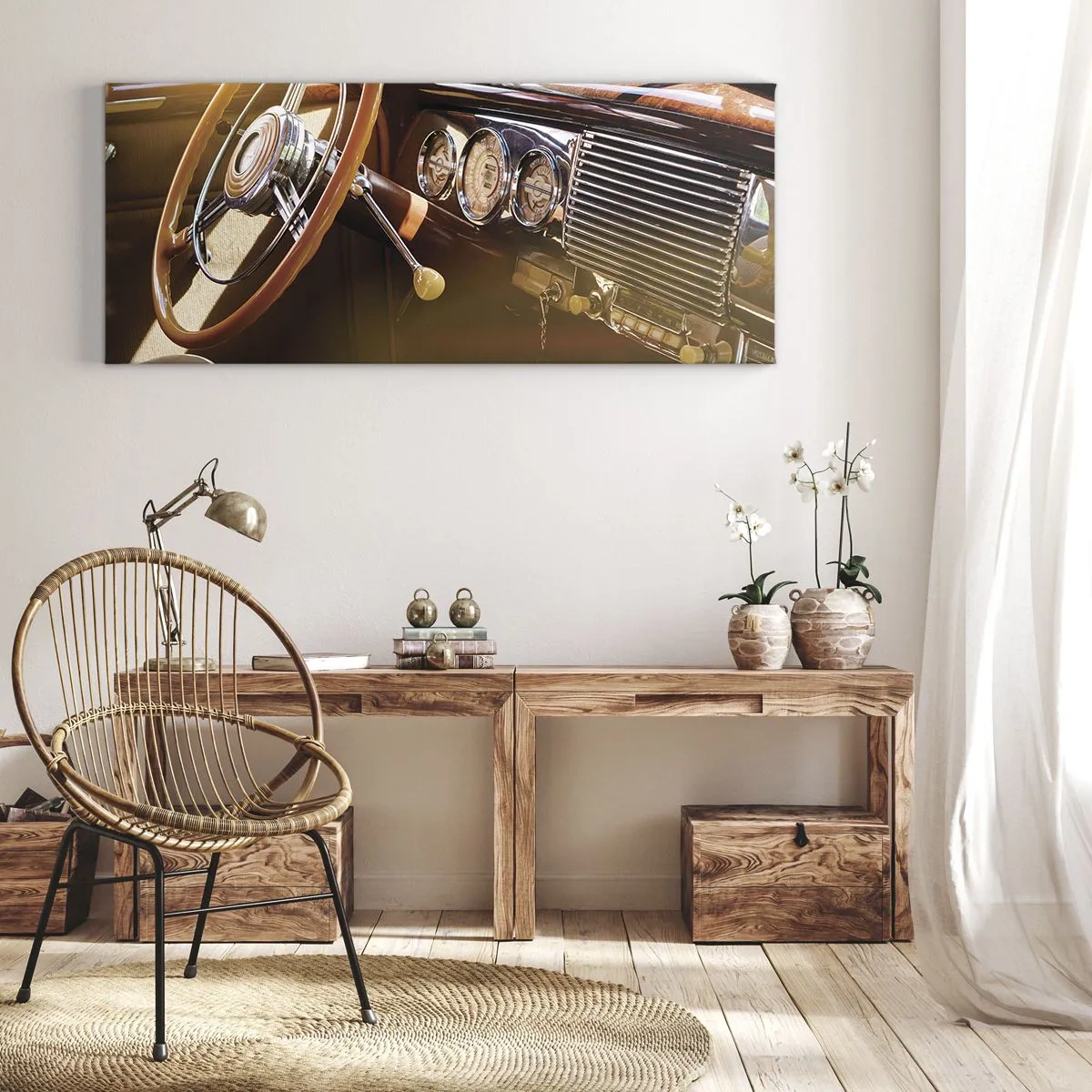 Obraz na plátne - Závan luxusu z minulosti - 160x50 cm