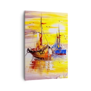 Obraz na plátne - Zaslúžený odpočinok v prístave - 70x100 cm