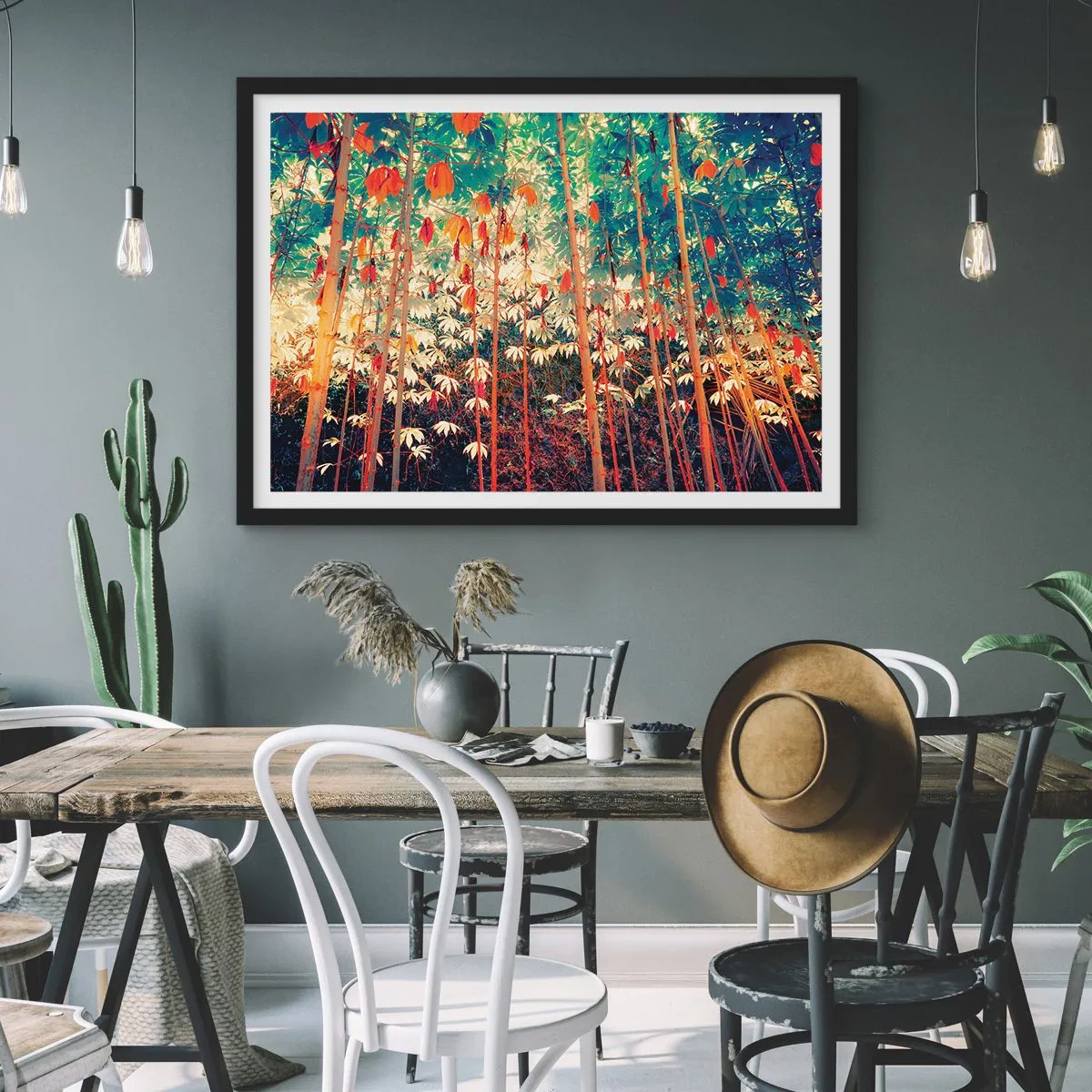 Plagát v čiernom ráme - Tajný život listov - 50x40 cm