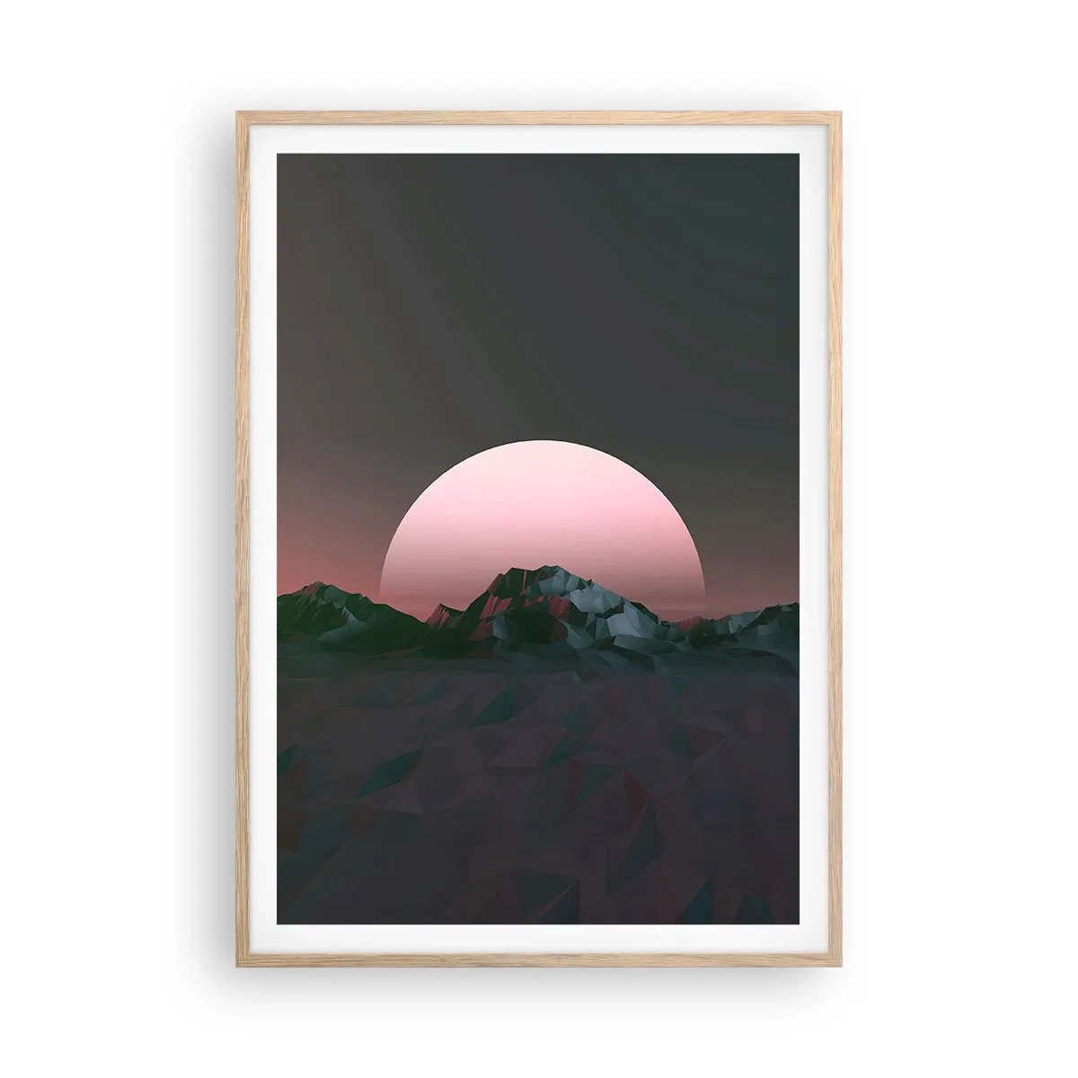 Plagát v ráme zo svetlého duba - V susednej galaxii - 70x100 cm