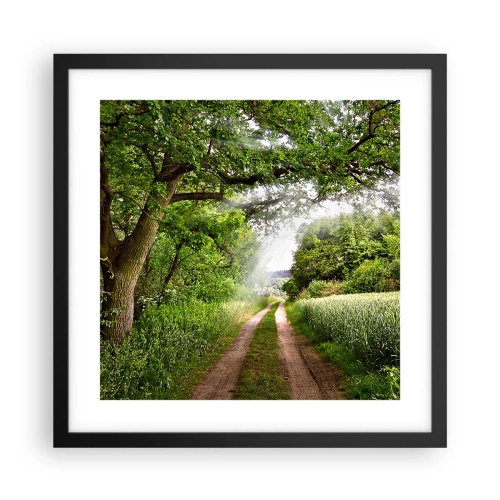 Plagát v čiernom ráme - Et in Arcadia ego - 40x40 cm