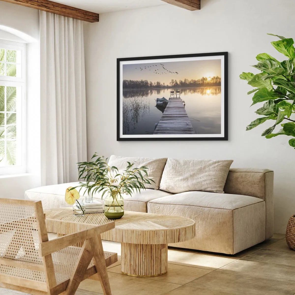 Plagát v čiernom ráme - Časom sa vrátim - 100x70 cm