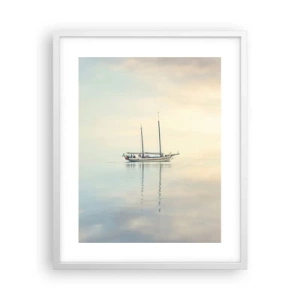Plagát v bielom ráme - V mori ticha - 40x50 cm