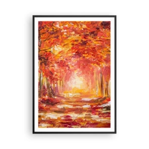 Plagát v čiernom ráme - Medený les - 70x100 cm