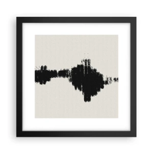 Plagát v čiernom ráme - Vibrácie predstavivosti - 30x30 cm