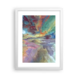 Plagát v bielom ráme - Dve neba - 30x40 cm