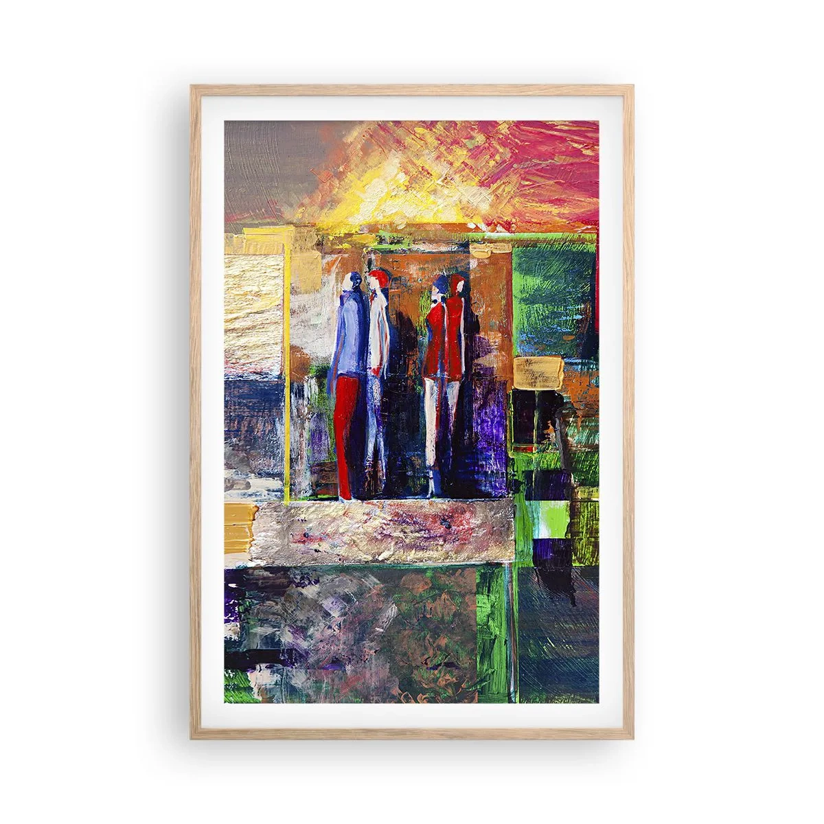 Plagát v ráme zo svetlého duba - Vzťahy a emócie - 61x91 cm