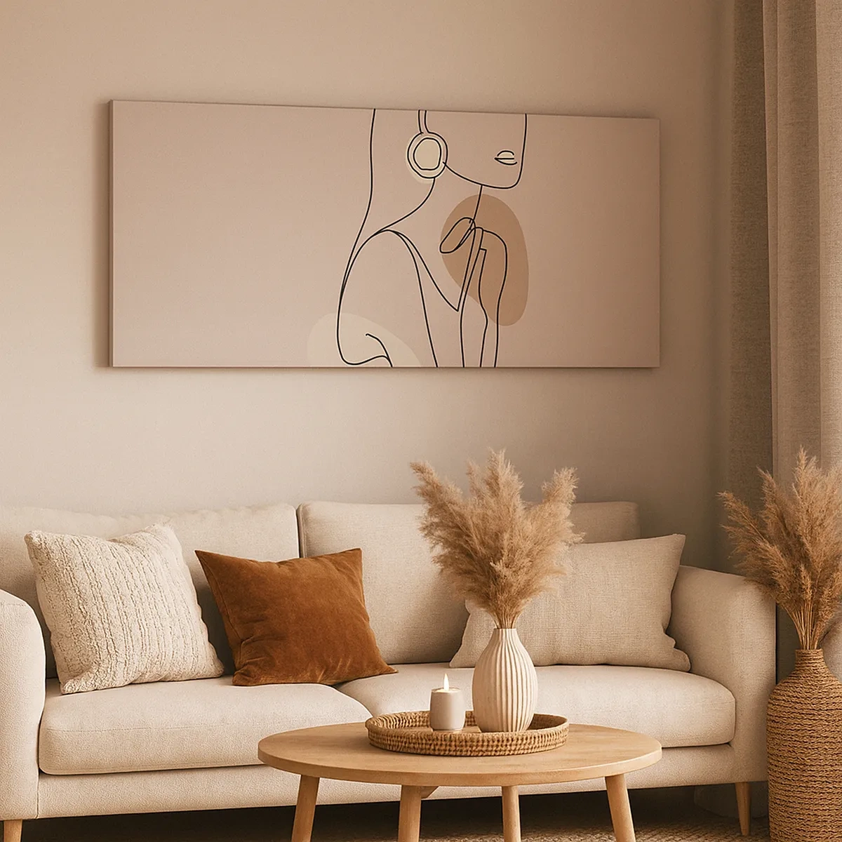 Obraz na plátne - Dievčenská ikona - 30x30 cm