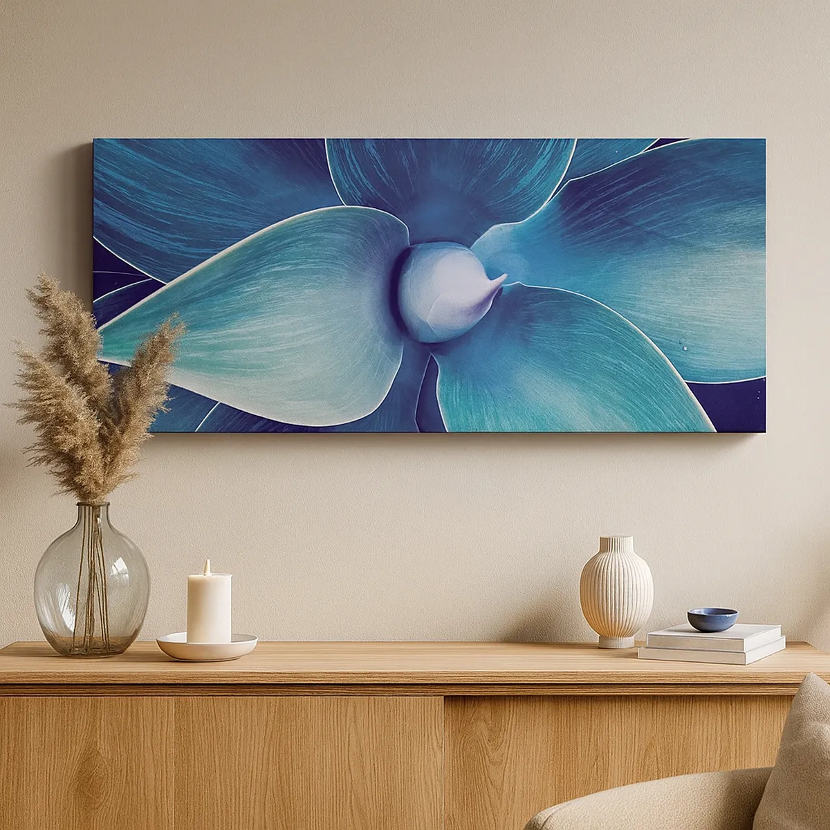 Obraz na plátne - Modrastý od neba - 30x30 cm