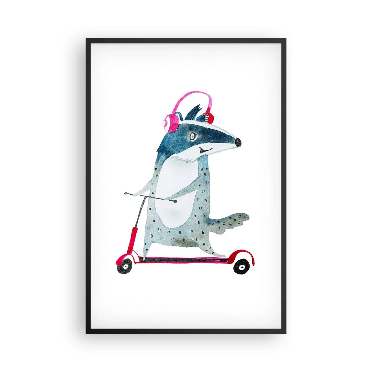 Plagát v čiernom ráme - Jazvečie radosti - 61x91 cm