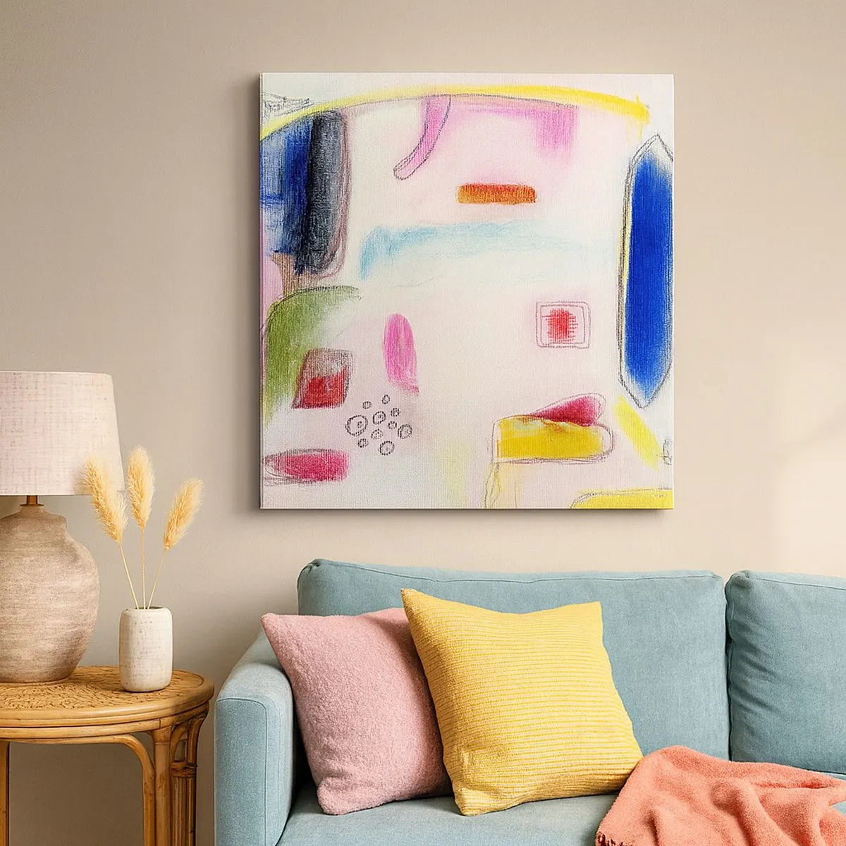 Obraz na plátne - Viac konvexné ako konkávne alebo ploché - 30x30 cm