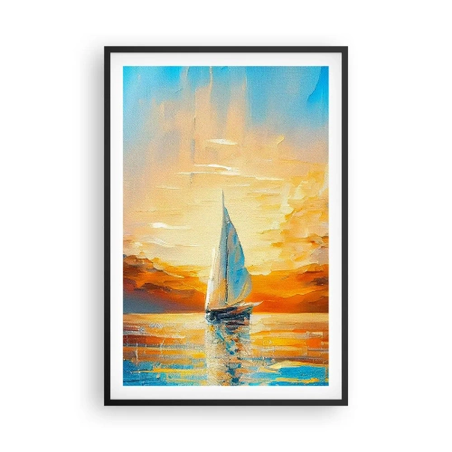 Plagát v čiernom ráme - Plavba v zlate - 61x91 cm