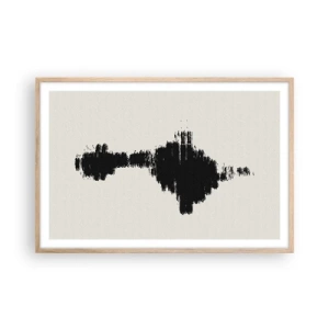 Plagát v ráme zo svetlého duba - Vibrácie predstavivosti - 91x61 cm