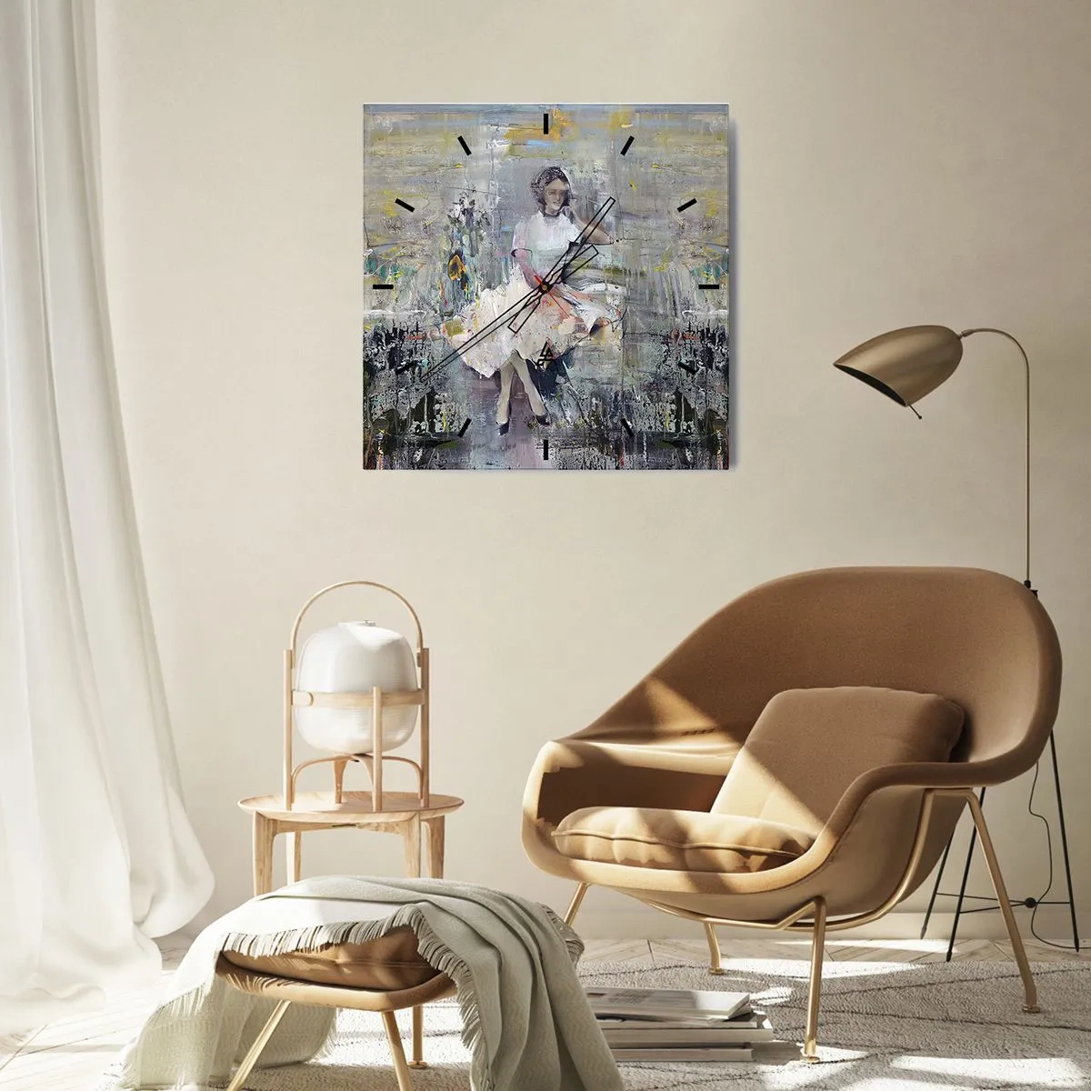 Nástenné hodiny - Klasická a moderná - 40x40 cm