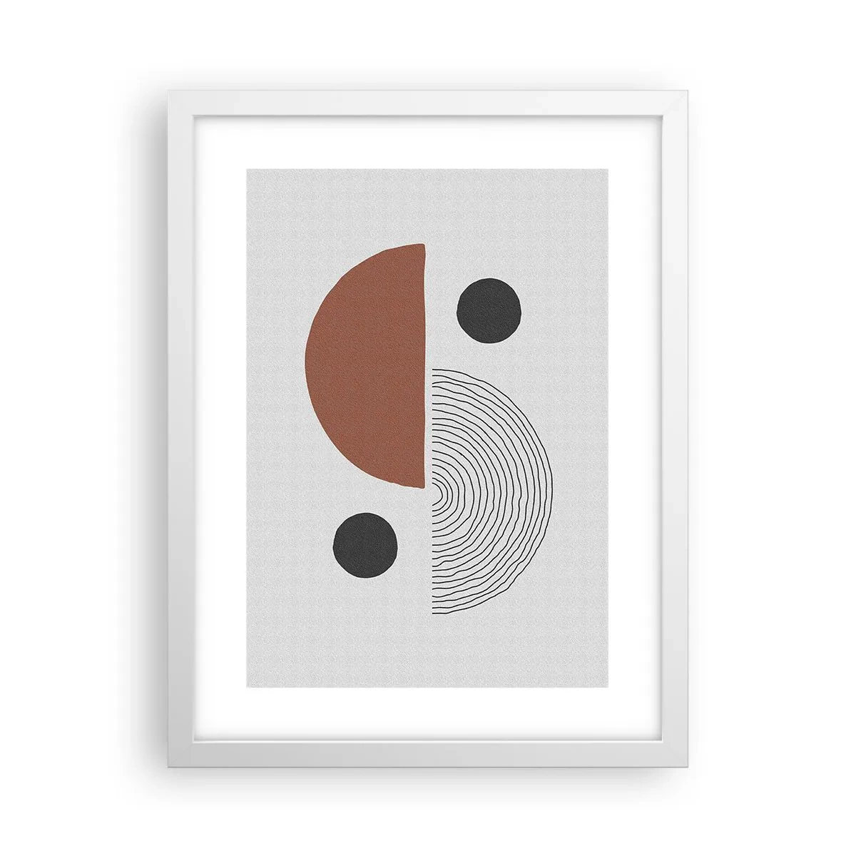 Plagát v bielom ráme - Dokonalosť kruhu - 30x40 cm